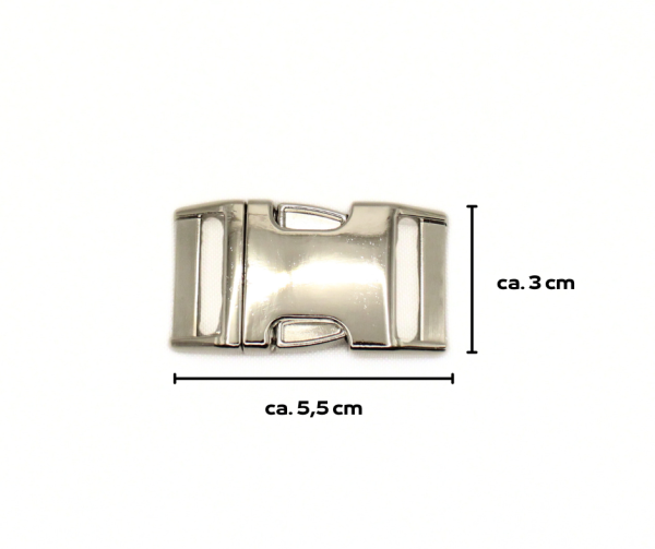 Halsband mit Metallschnalle, 3 cm